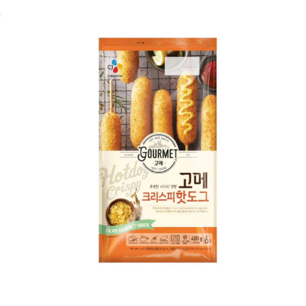 CJ Gourmet Crispy HotDog (Frozen)480G