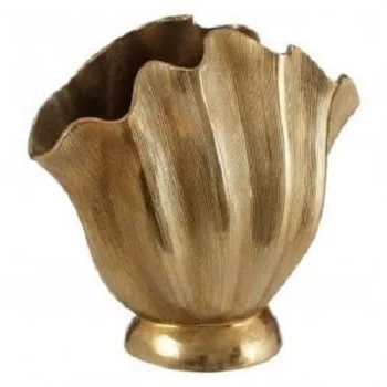 Modern Design Flower pot  Luxury Gold Color Wall Decorative  Aluminium Metal vase For Home Decor Flower vase