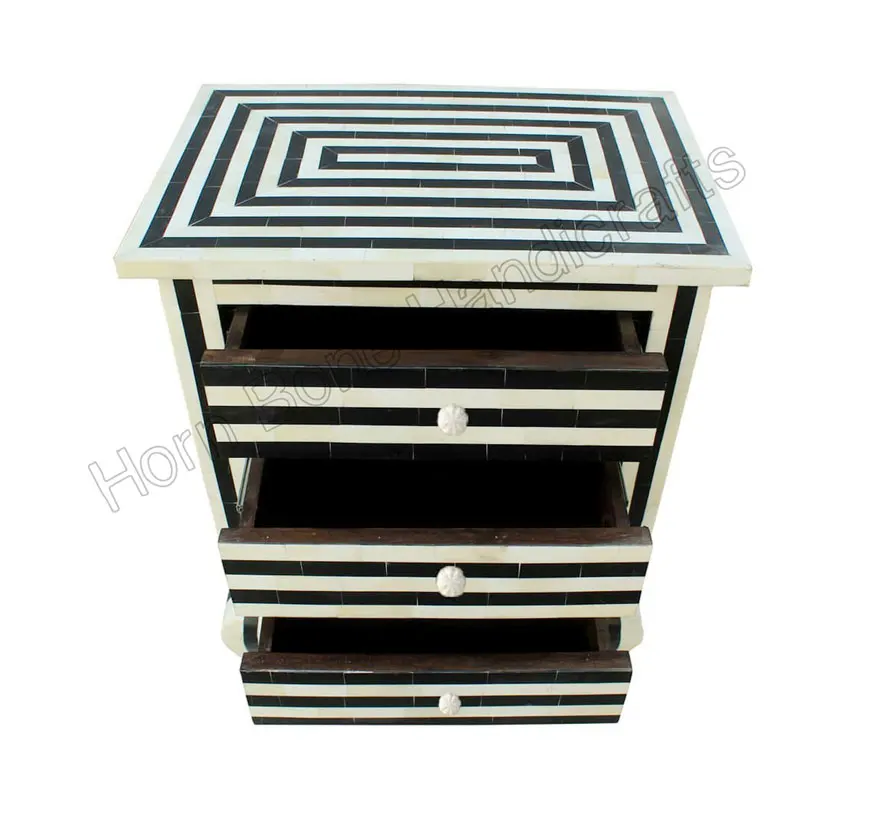 Luxury Handmade Mustard Color Modern Bone Inlay Chest of Seven Drawer For Bedroom/ Living Room/ Luxury Bone Inlay Home Interior
