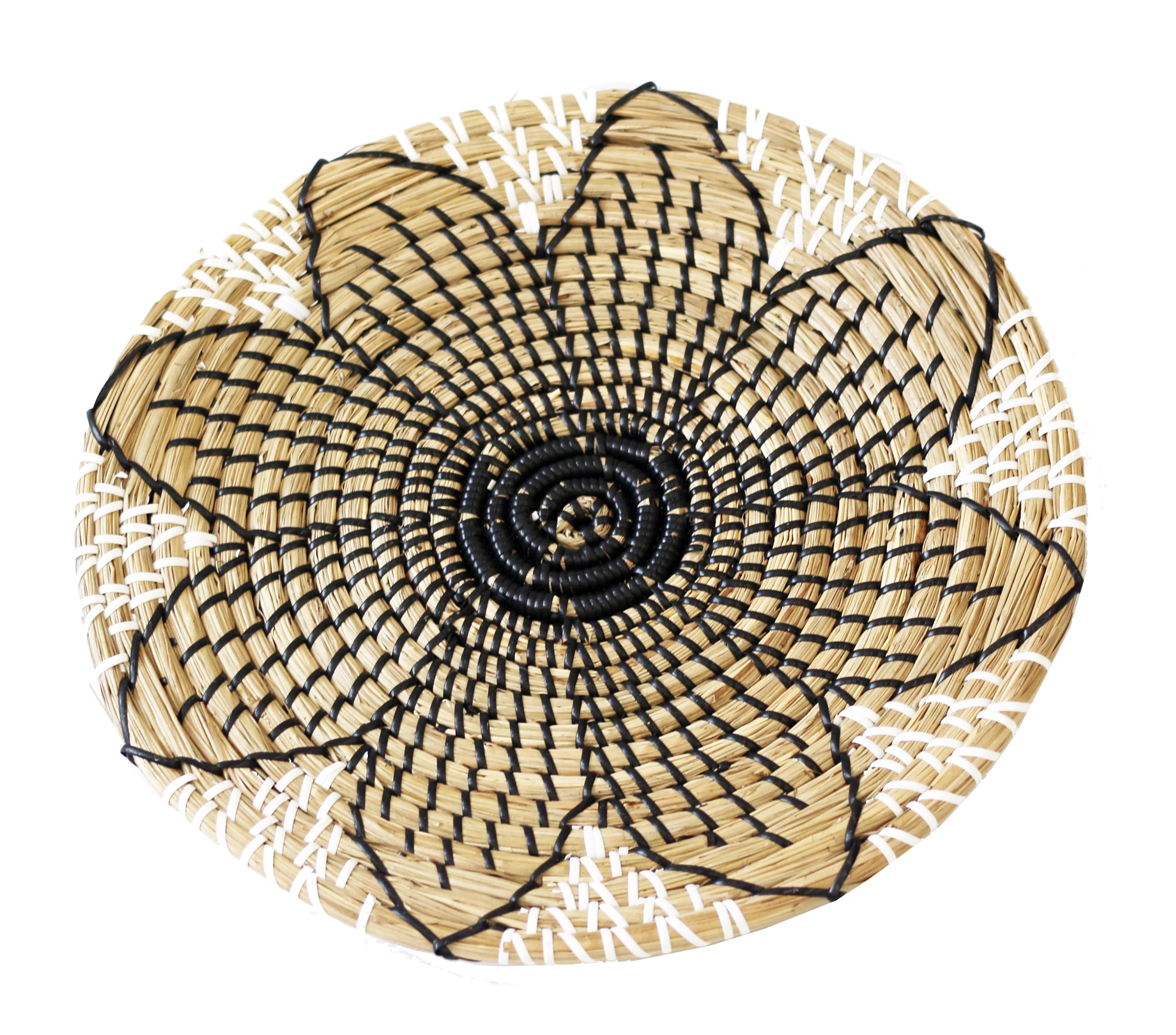 Сделано в Вьетнаме, Лидер продаж, модная настенная тарелка, Декор, Уникальное Настенное искусство для спальни, гостиной или офиса, из ротанга, морские водоросли