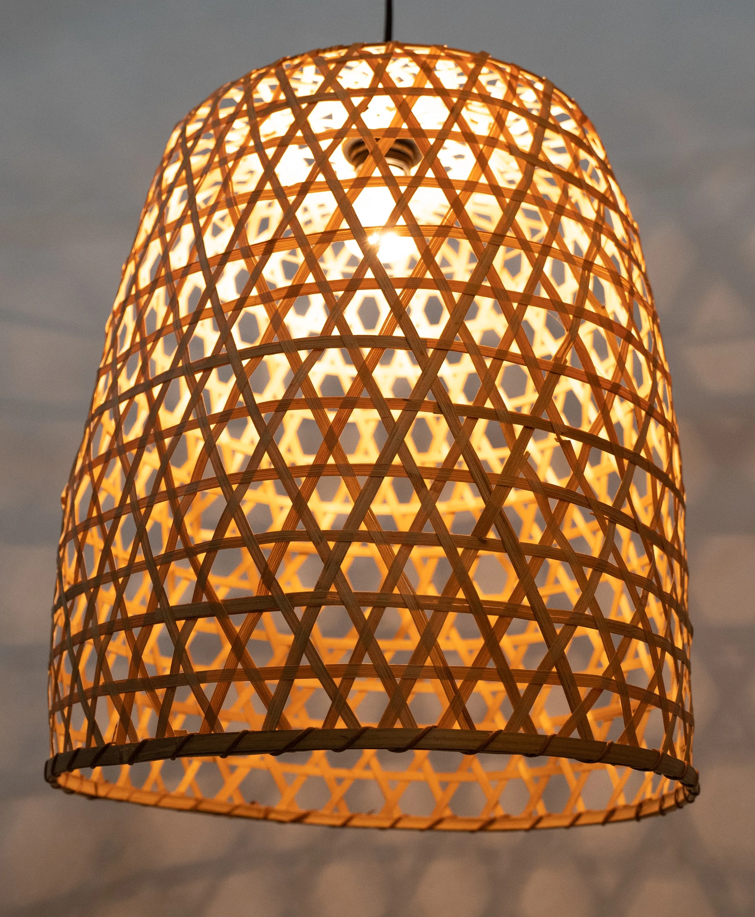 Renel New Design Country Village Natural Bamboo Hanging Lampshade For Lamp Made In Vietnam