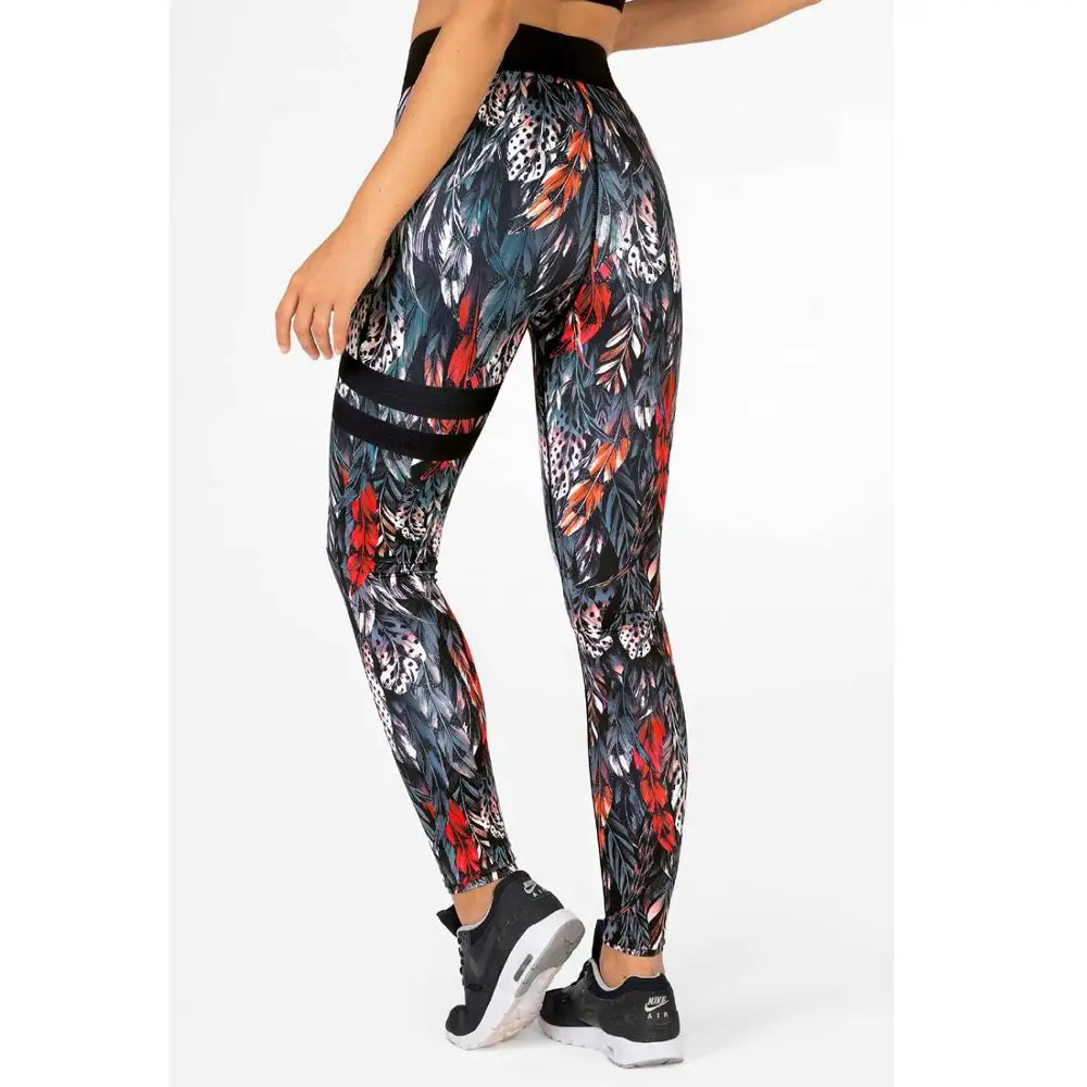 sportswear customize quick dry 4 way stretch fitness high waist full length yoga leggings for women