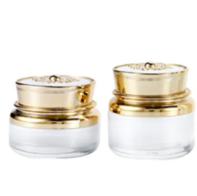 
Банка для сыворотки и крема для лица, роскошный увлажняющий крем, стеклянная матовая Косметическая банка, склад в Европе 