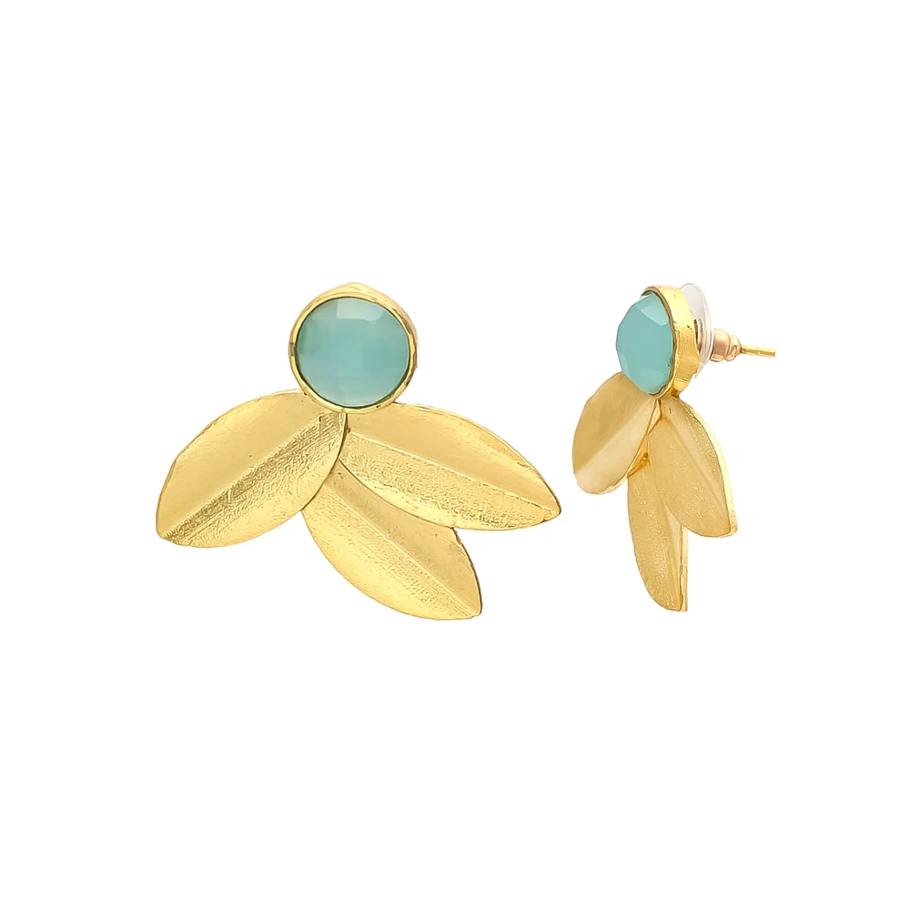 Aqua Chalcedony 925 Sterling Silver Handmade Gemstone Beautiful Earrings