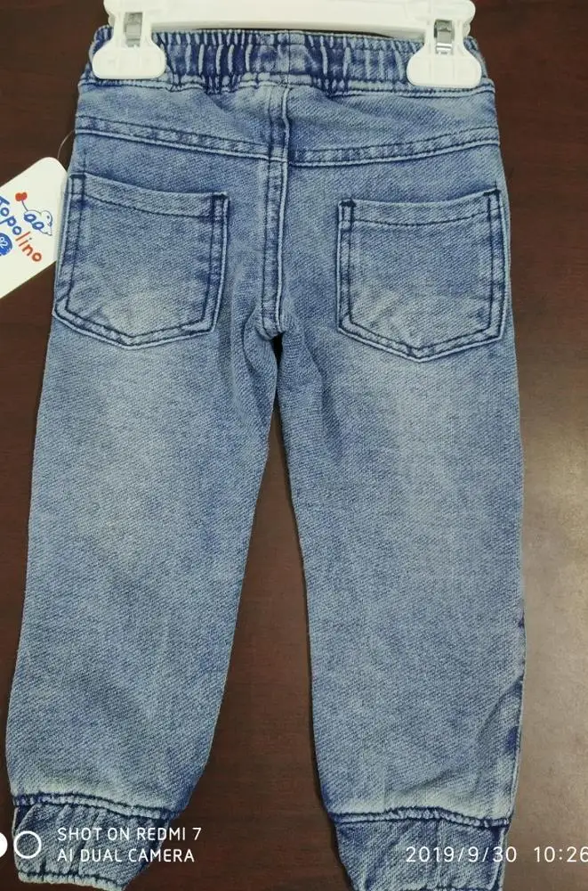 Boys Kids Drawstring Stretch Slim Fit Denim Elasticated Waist Joggers Jeans Pants Original Branded Labels Bangladesh Stock Lot