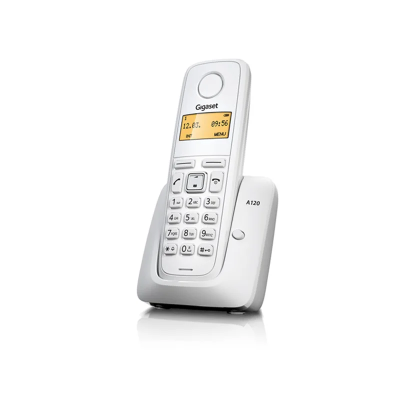  Телефон с 25 последними цифрами и 50 адресными записями GIGASET DECT A120-черный белый