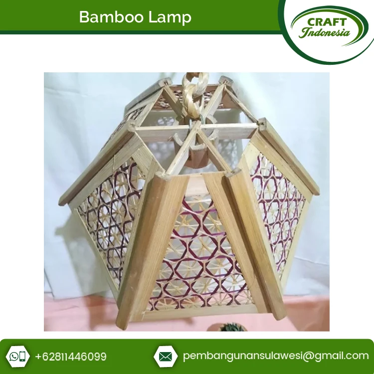 Minimal Price High Quality Long Lasting Bamboo Material Floor Lamp for Wholesale Purchasers