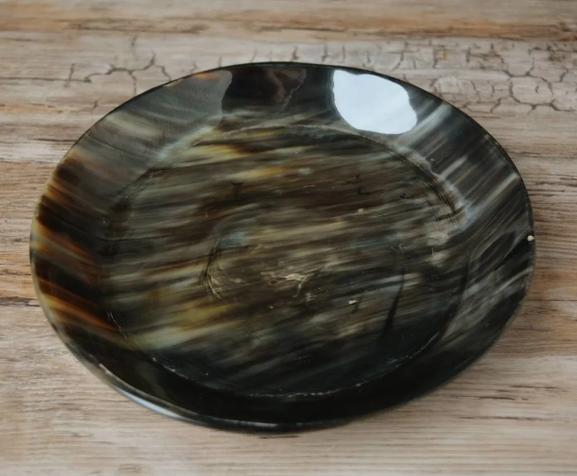 Подлинная качественная Роговая тарелка кухонная посуда аксессуары для оптового экспорта