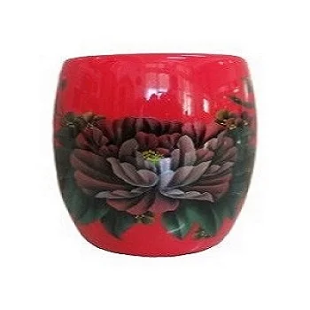 Factory direct sale red halo gold pen holder hand-painted lacquer manufacturer