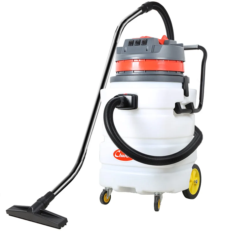 3-motor 3000W 90L высококачественный промышленный пылесос с пластиковым резервуаром для влажной и сухой уборки