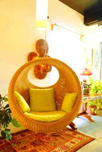 
Rattan Bird Nest Swing Natural Egg Swing, Hanging Swing Chair, Egg Swing 