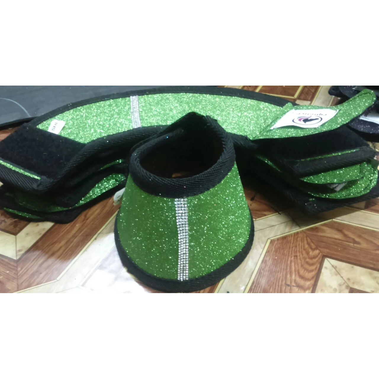 Glitter horse purple bell boots horse bell boots IN;34648 full cob Shetland