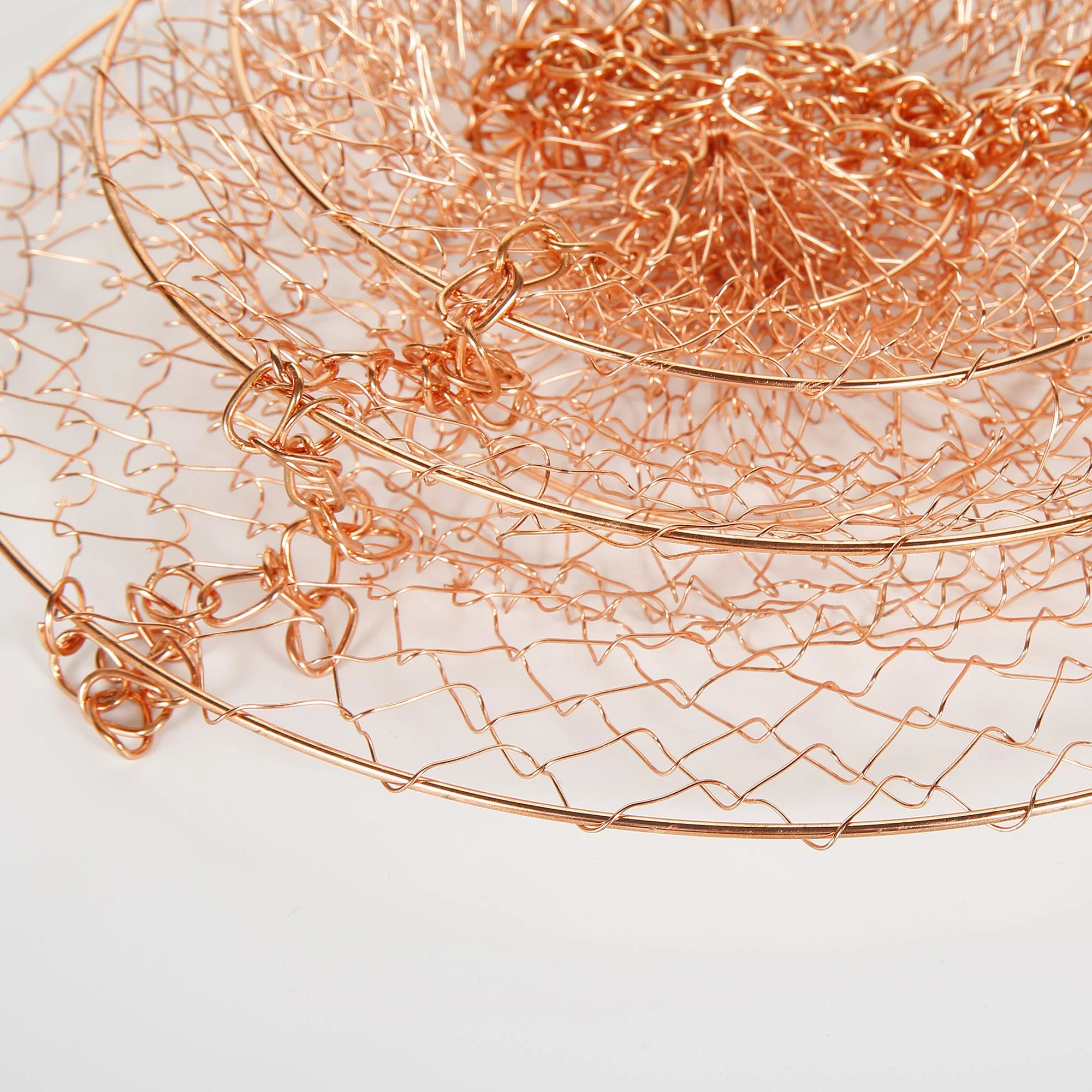 New Fancy Heavy Duty Metallic 3 Tier Hanging Basket Chain for Space Saving of Fruit Chicken Flower Plant Potato Onion