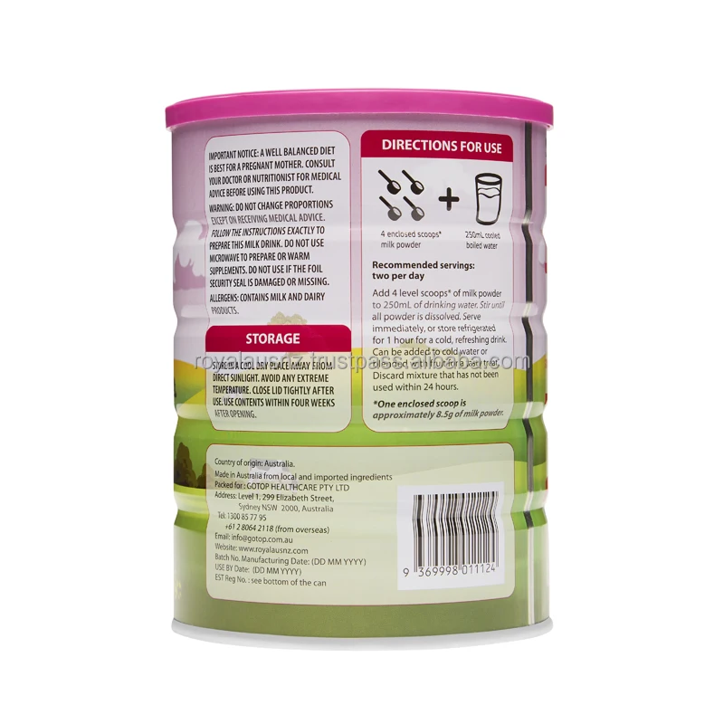 Australian milk powder step 0 ROYAL AUSNZ Pregnant Mother Fomula