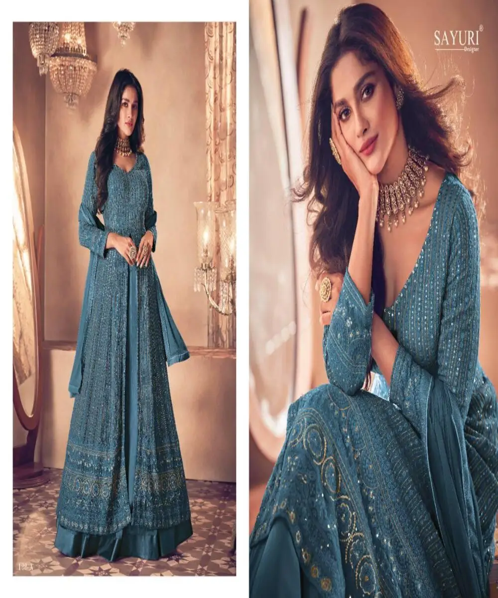 blue salwar kameez  Indian Pakistani ethnic ladies Punjabi Patiala stitching available wholesale suit 3 piece Indian