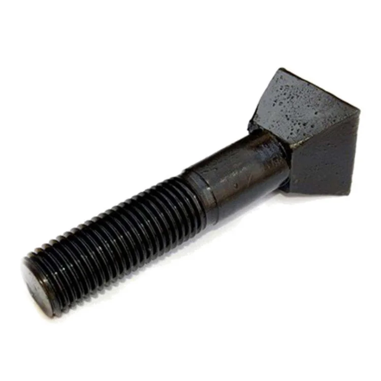 
Carbon steel ball mill bucket bolt black oxide crusher liner screw square head bucket screw hot forging bolts 