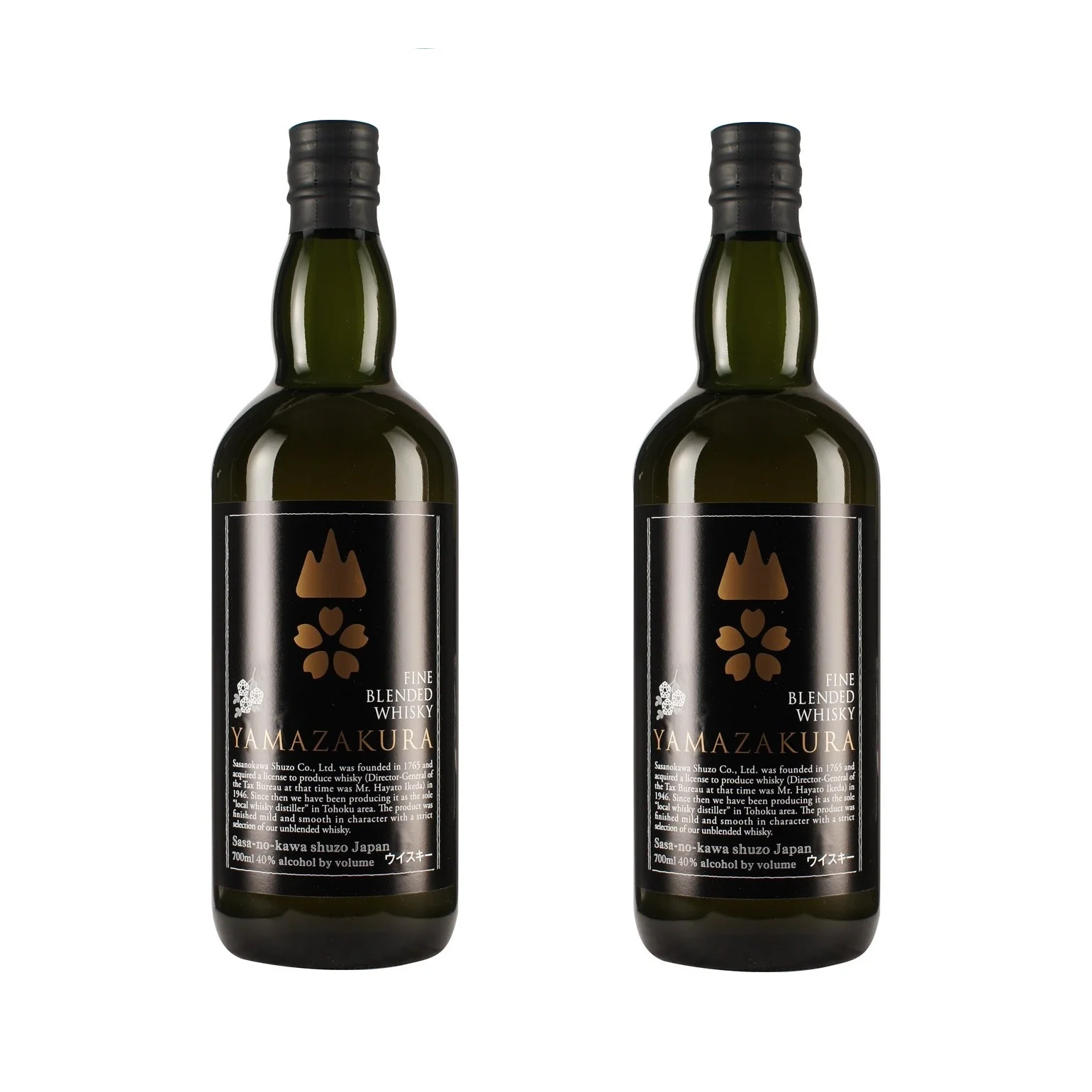 Distilled 40% black label 700ml Japan Bottle Packaging Fine Blended Malt Whisky Yamazakura Black Label Blended Whisky