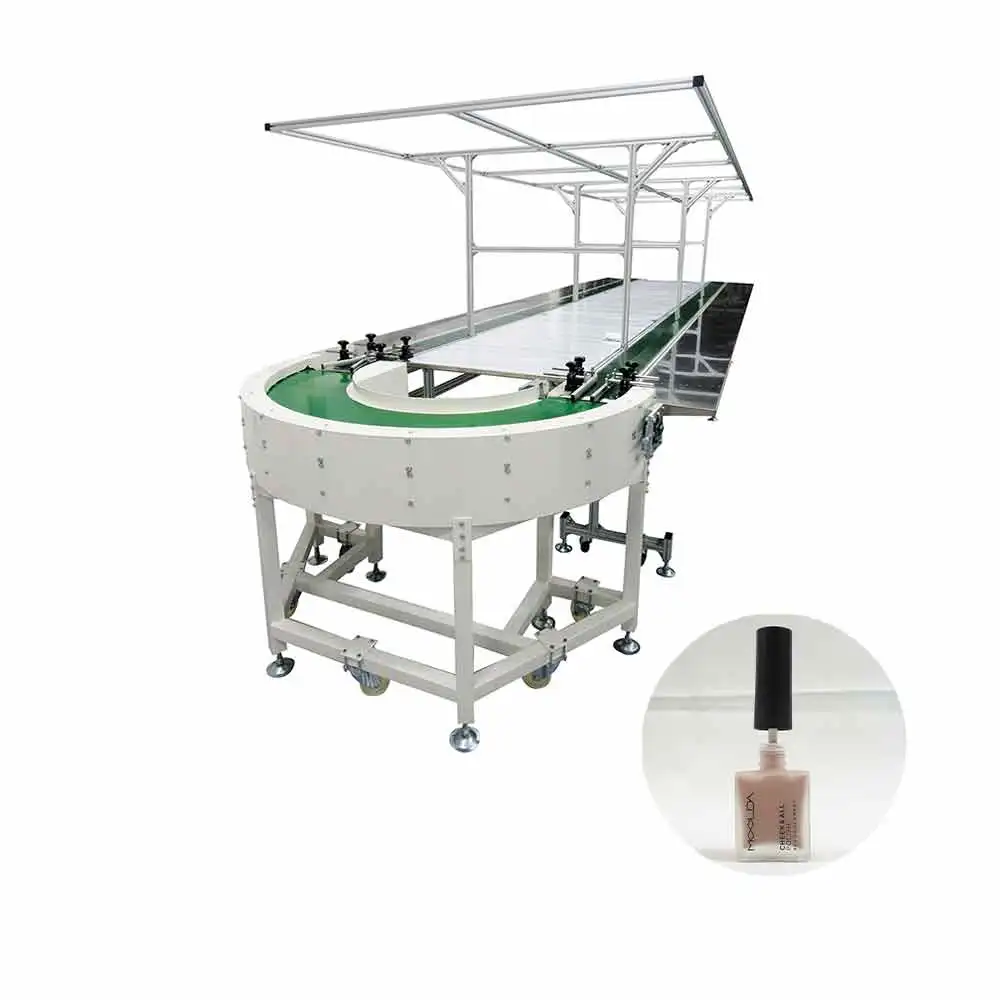 
conveyor belt machine fastener bag stacker conveyor machine jar 