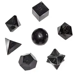 Wholesale Beautiful Black Tourmaline Healing 7 Pieces sacred Geometry Set Buy From  Online Orgone Export