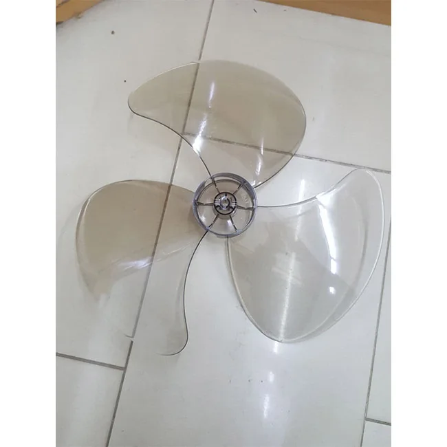 Multi Brand OEM Model Fan Blade for Fan use (12', 16') 3 Blades Plastic White Transparent Color