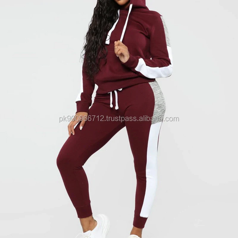 
Wholesale Custom Brand logo tracksuit women jogger Tracksuit/yoga training sweatsuit set sports clothing women 