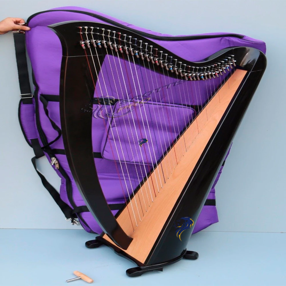 34 String Harp Playing Music Custom Logo 34 String Lever Harp Best Quality Harp/custom Harp/custom Color Harp