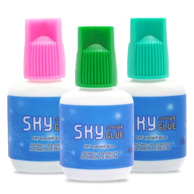 Sky Eyelash Glue 10ml 5ml Fast Dry Long Lasting Premade Fans Individual Eyelash Extension Sky Glue Adhesive Bond Made in Korea
