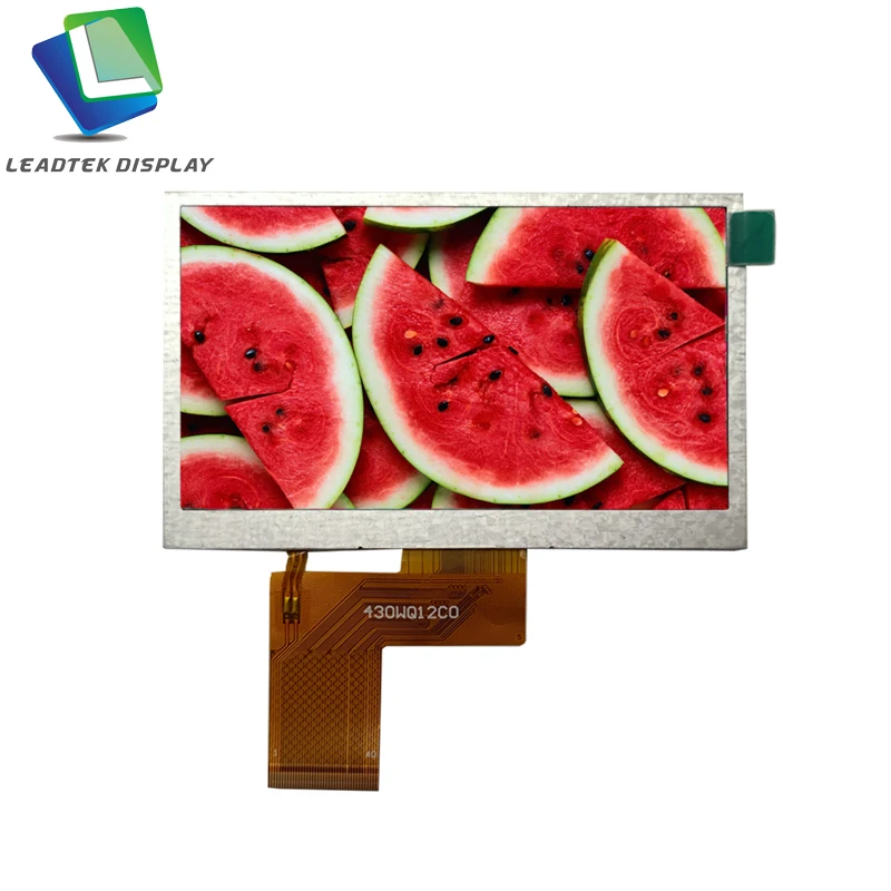 4.3 inch tft lcd screen 480(RGB)x272  RGB interface with 300nits TFT LCD display module