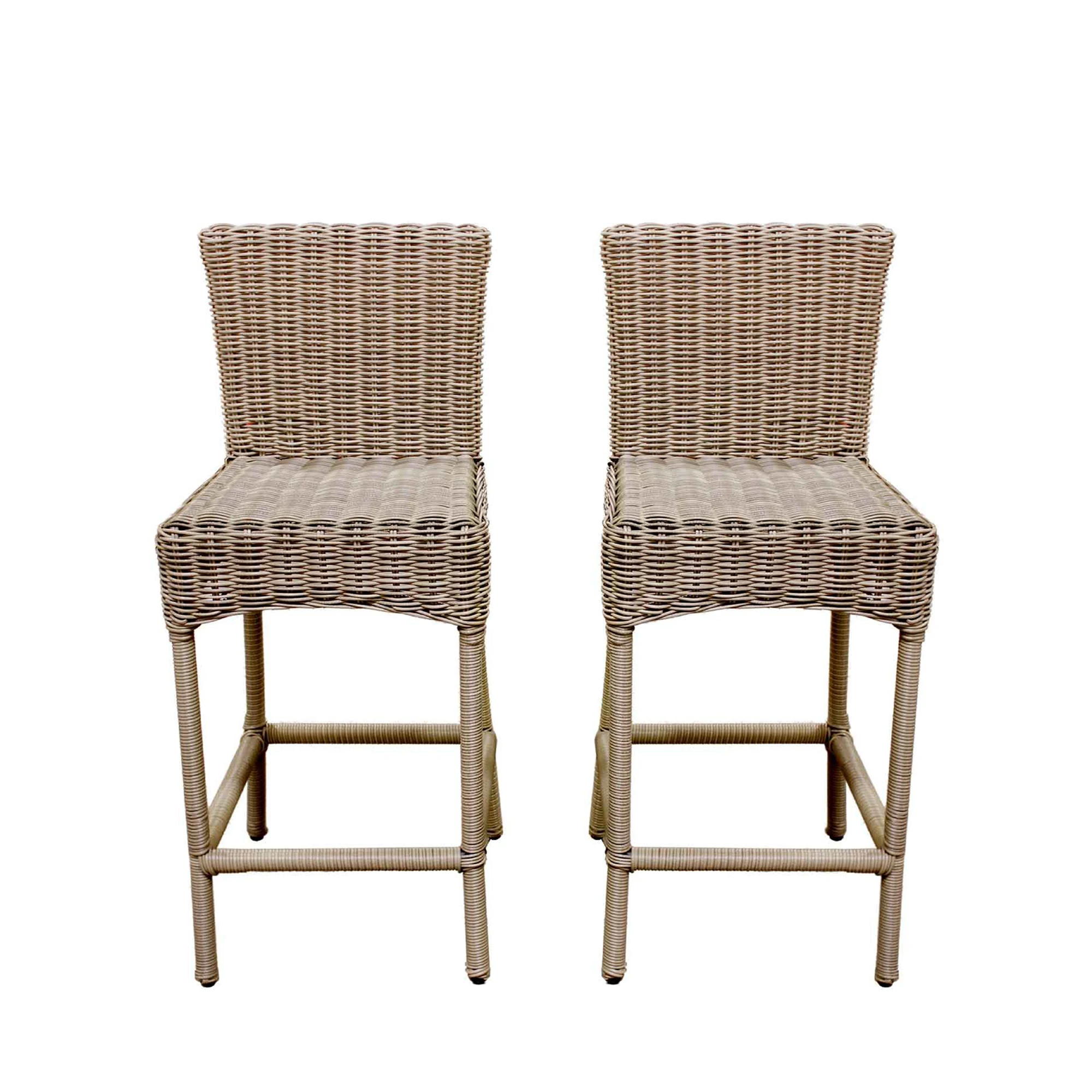 modern luxury aluminium high bar chairs top selling wicker weaving bar chairs garden patio bar furniture