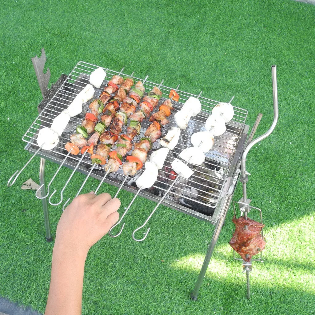  Вращающийся гриль из нержавеющей стали уличный для барбекю уголь по конкурентоспособной цене