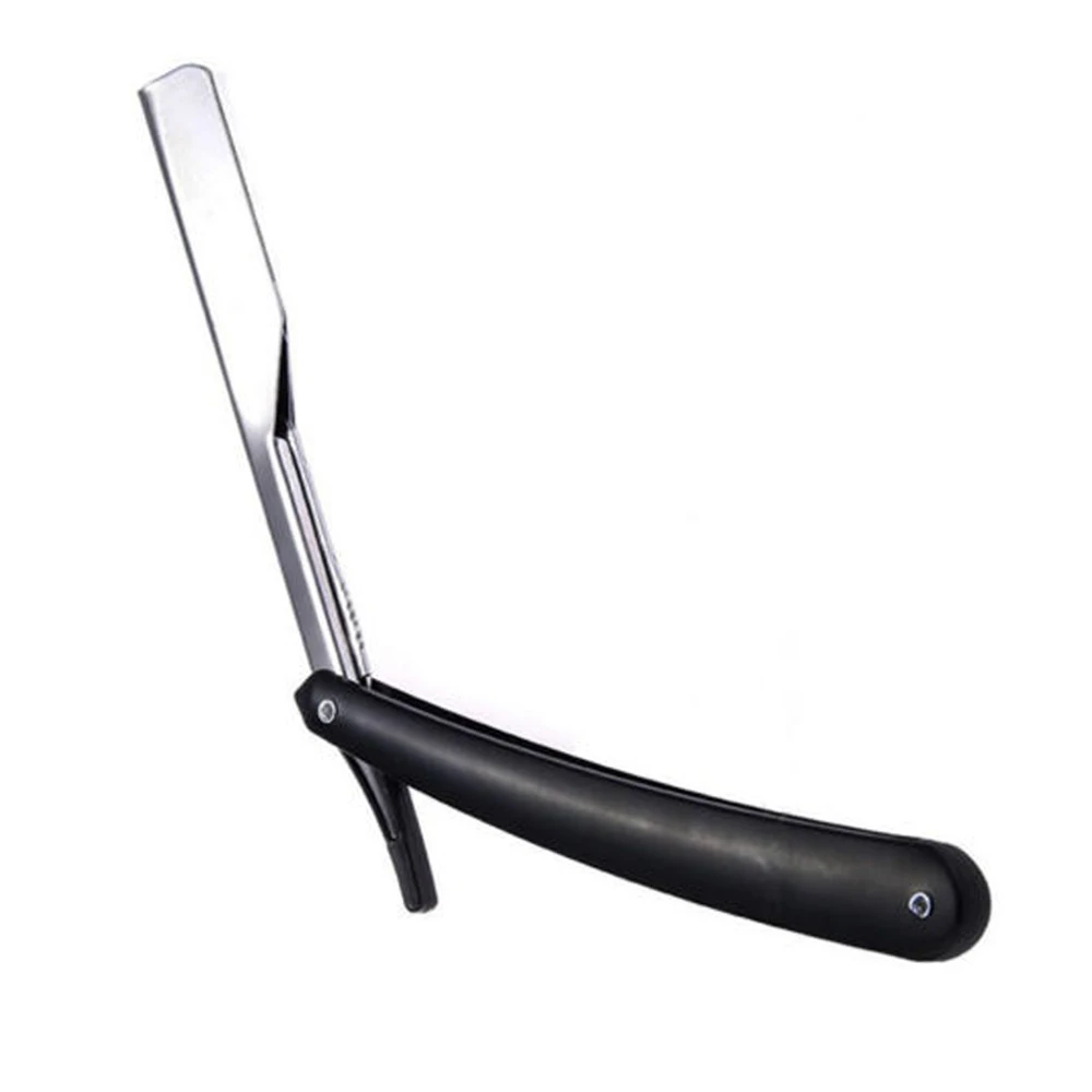 Barber Edge Razor Folding Straight Shaving Razor Folding Shaving Knife plastic handle disposable Straight razor Holder handle