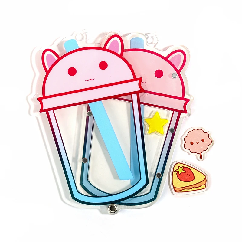 Vograce Custom Printed Make Your Own Transparent Openable Replaceable Shaker Charm With Anime