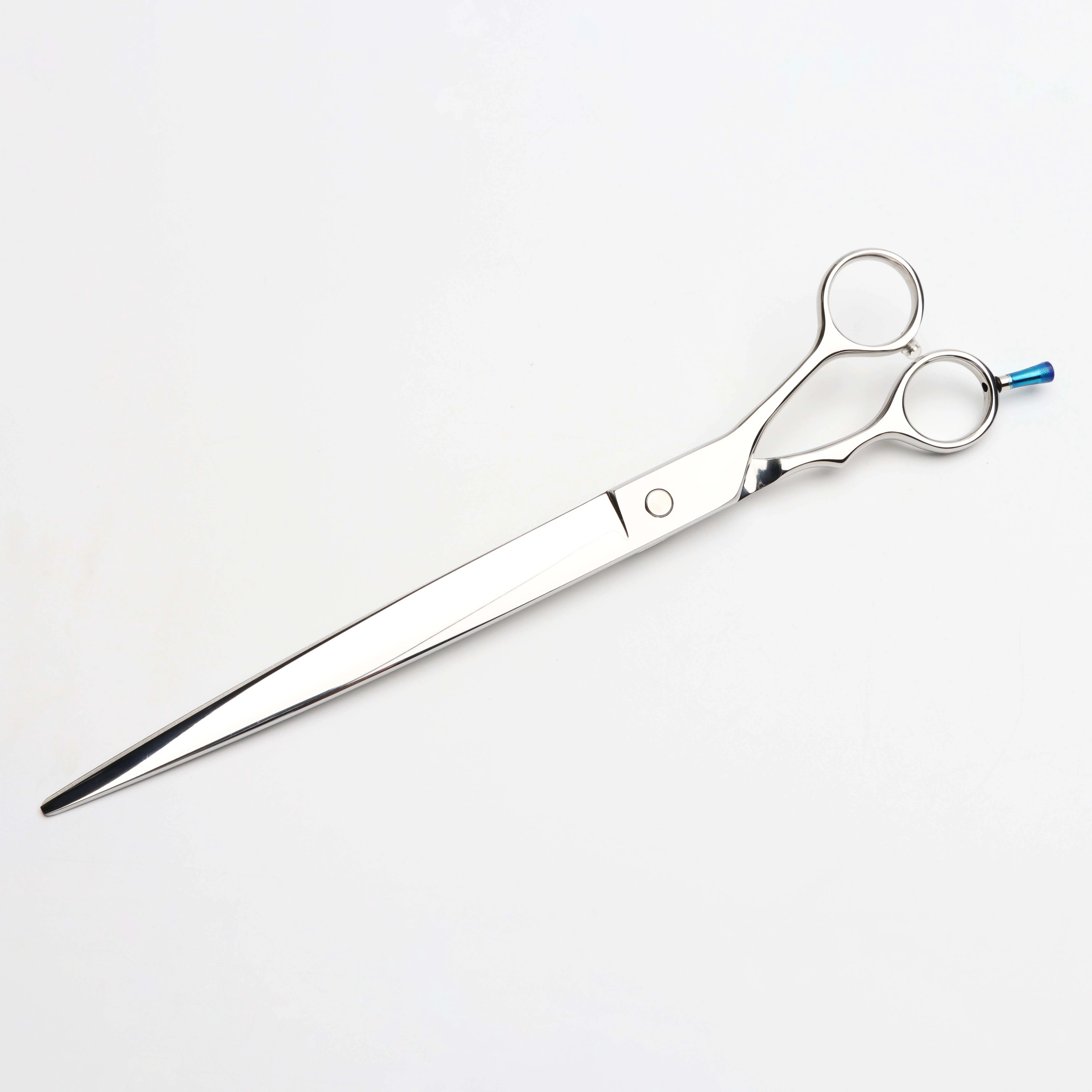 Mirror Finished 10 inch 440C stainless steel pet hair scissor large size dog grooming scissors