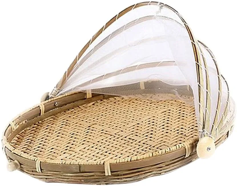 
NATURAL BAMBOO HANDWOVEN FOOD SERVING BASKET MADE IN VIET NAM, BEST PRICE 2021 