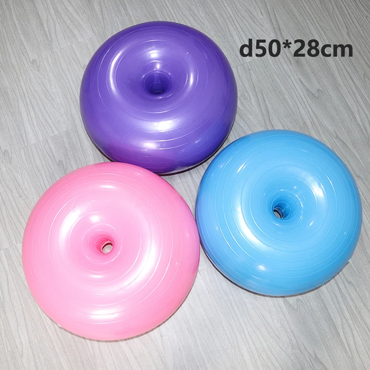 Customizable 65cm Anti-burst Purple Yoga Gym Pilates Ball Set