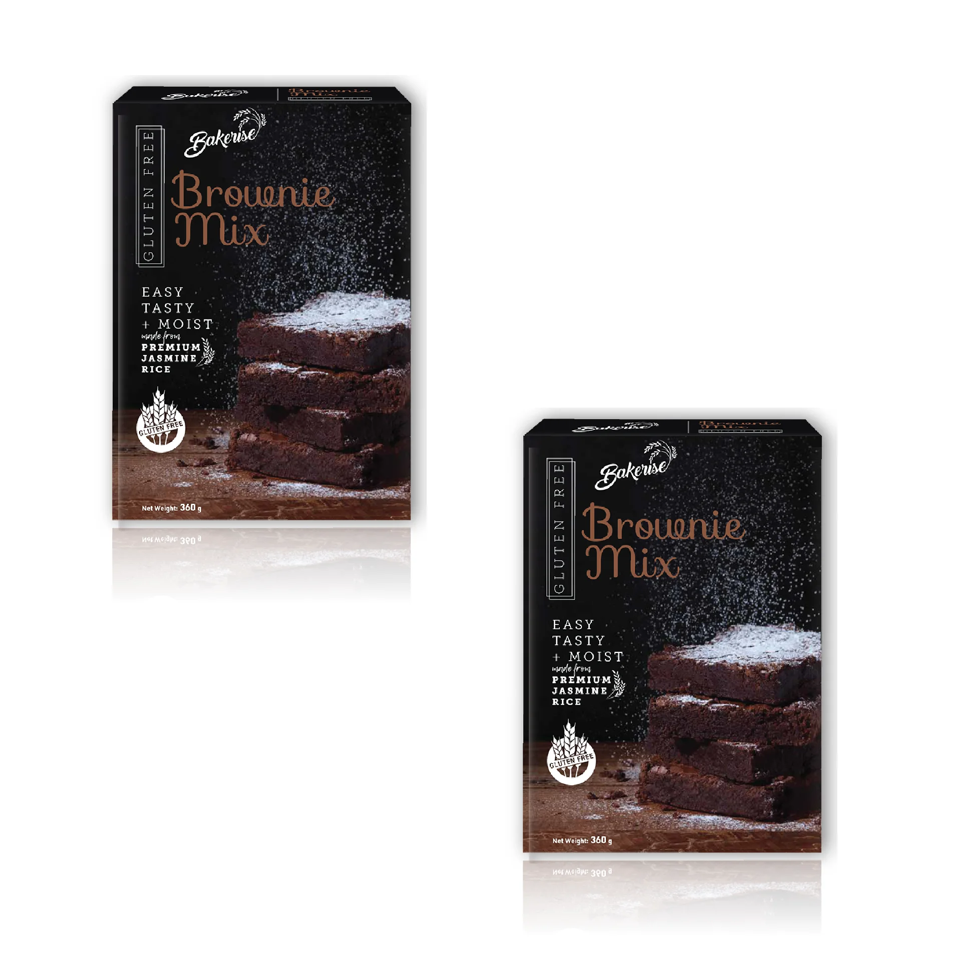 360 г, коричневый микс без глютена для приготовления очень вкусных, мягких и влажных коричневый