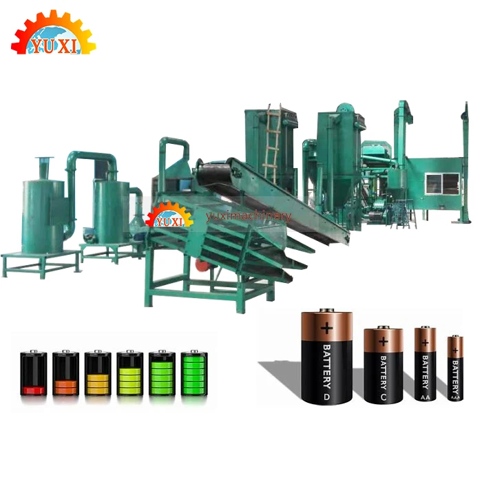 130KW Li-Ion Battery Recycling Machinery Lithium Ion Battery Recycling Plant Manufacturers
