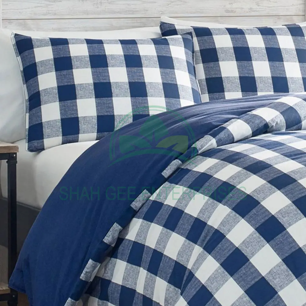 Hotel and Home Linen Bedding Set Bed Sheets Set Duvet Cover Set Custom Color and Satin Striped Poly Cotton Bed Sheets