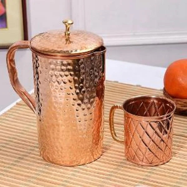 New Arrival Copper Water Pitcher Exclusive Home & Hotel Decorative Modern Copper Water Pitcher Copper Hot Selling