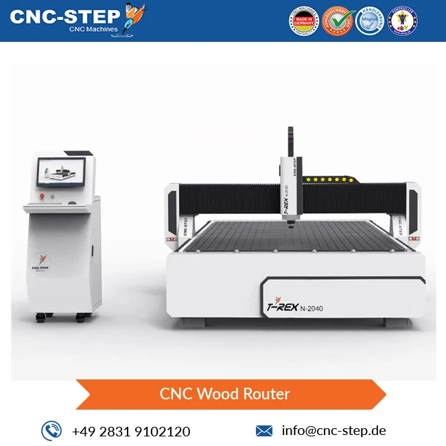 Германия происхождения завод-изготовитель передовых технологий панель управления и шаговый двигатель станок по дереву с ЧПУ T-Rex в парк развлечений N-2040