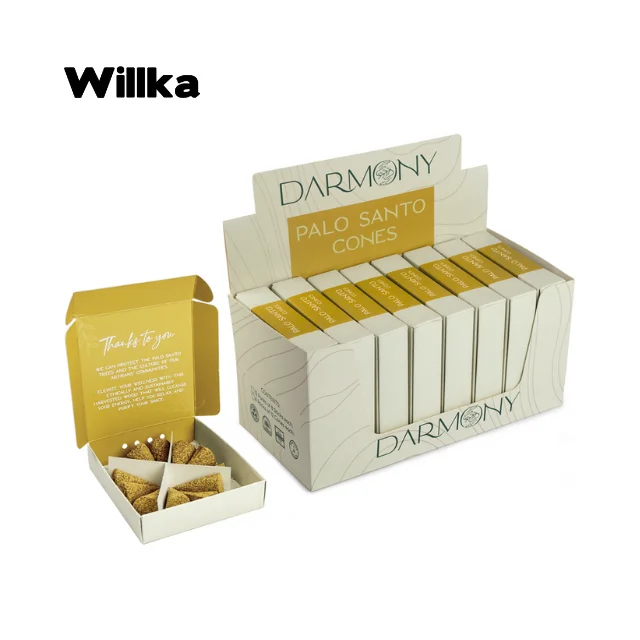 DARMONY PALO SANTO CONES / BURSERA GRAVEOLENS / PALO SANTO / HOLY WOOD / 100% ORGANIC / RELAX / YOGA / HAPPINESS /