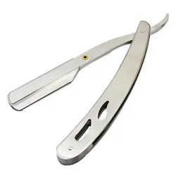 
Stainless Steel Hair Eyebrow Beard Folding Barber Shaver Knife Tool Professional Barber Straight Edge Shaving Razor 