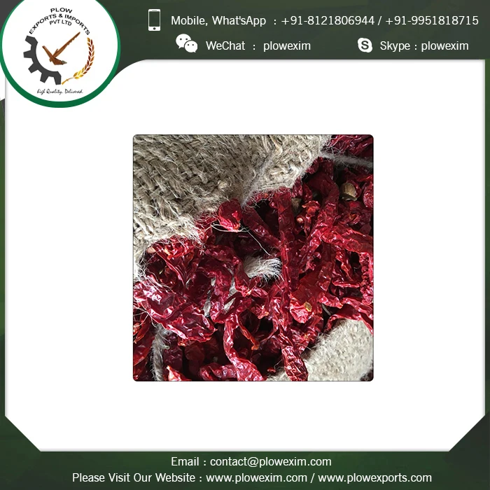 
Dried Long Red Chillies from India 