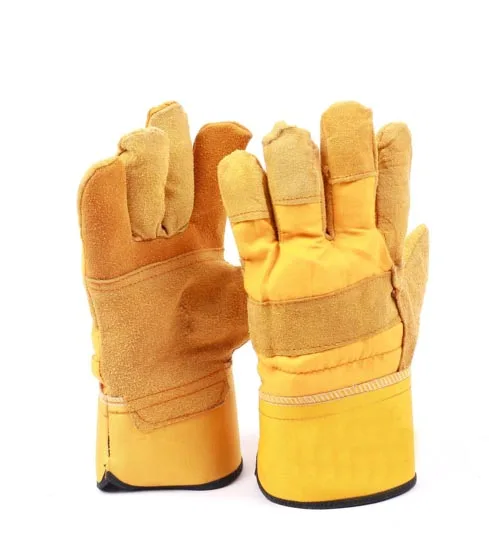 Leather Garden Gloves Flex Grip Soft Sheepskin Gardening Glove Elastic Wrist for Men and Women