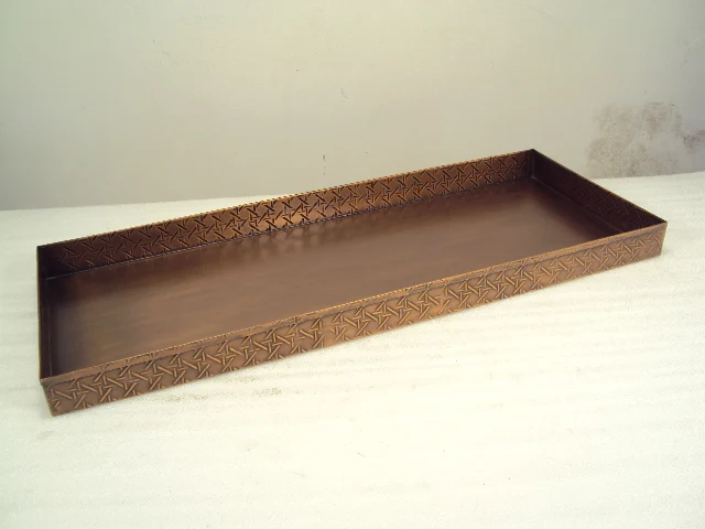 UNIQUE GALVANIZED SHEET BOOT TRAY FOR HOME USE