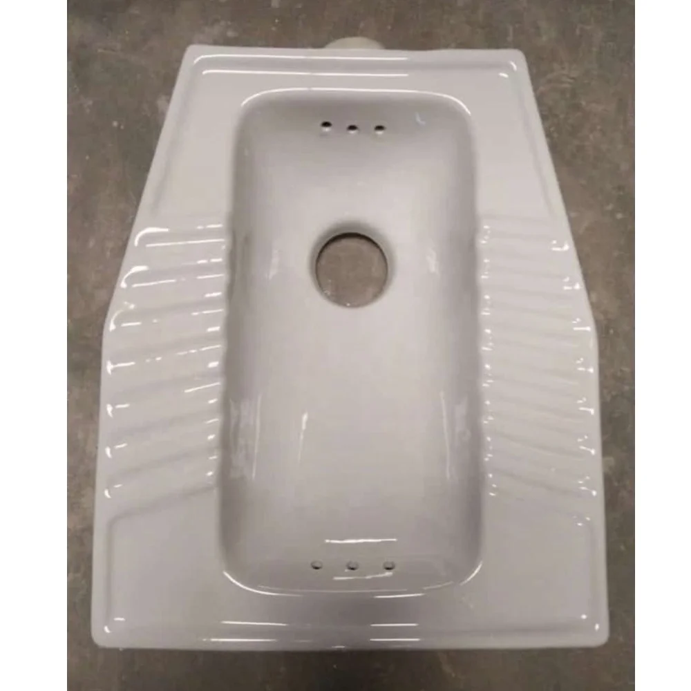  Vistaar Sanitary Ware Modern Design Easy To Clean White Bathroom water closet Eastern pan From India Best Price A Grade