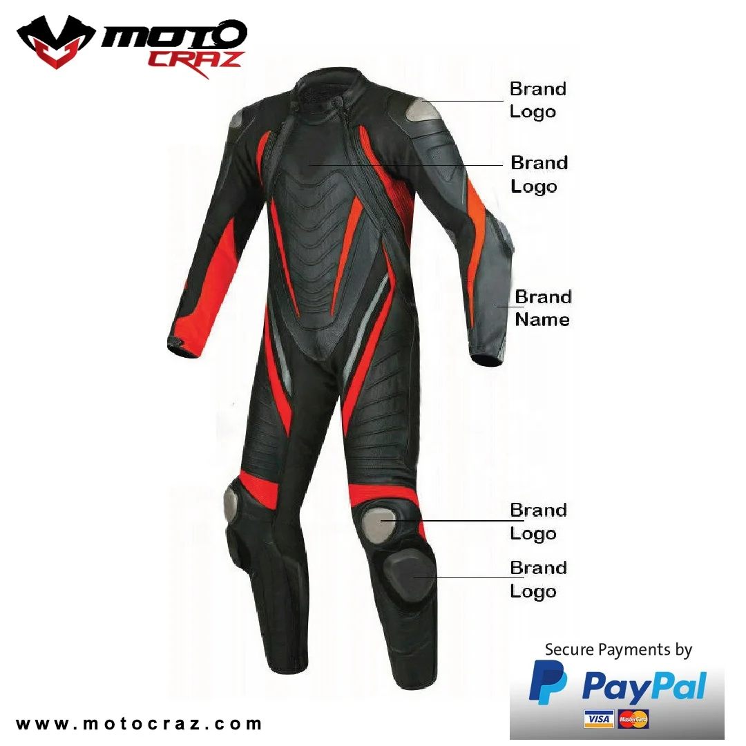 Customize Motorcycle Leather Race Suit Custom Design Leather Motorcycle Suit Black and White Fast Racing Biker Leather Suit