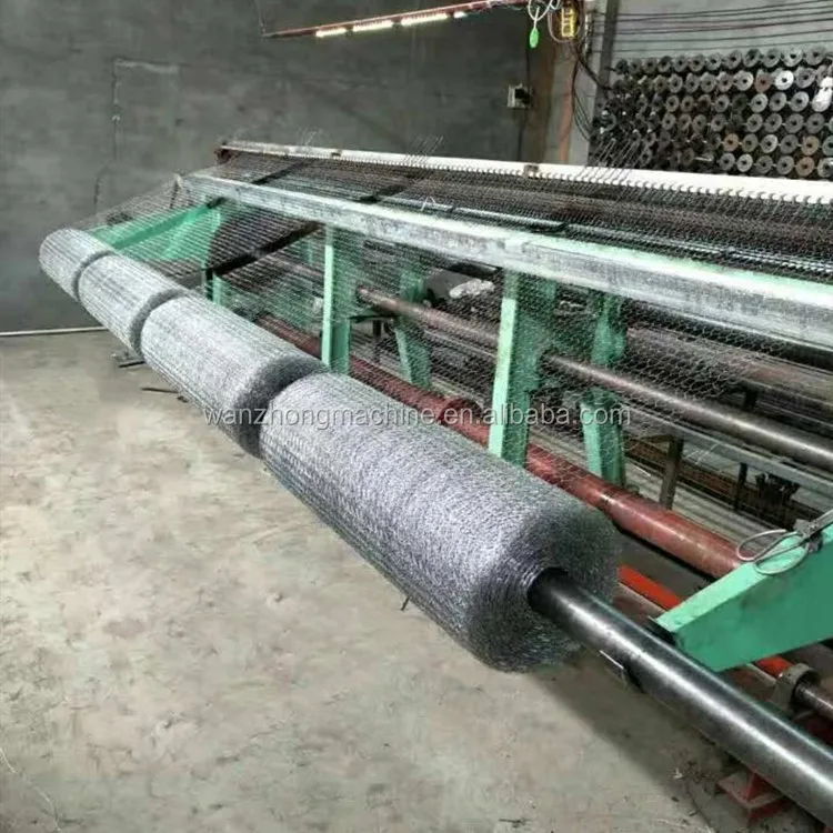 Hot Sale Hexagonal Wire Netting Machine Gabion Mesh Making Machine for Producing Chicken Cage Mesh Field Installation 1 YEAR