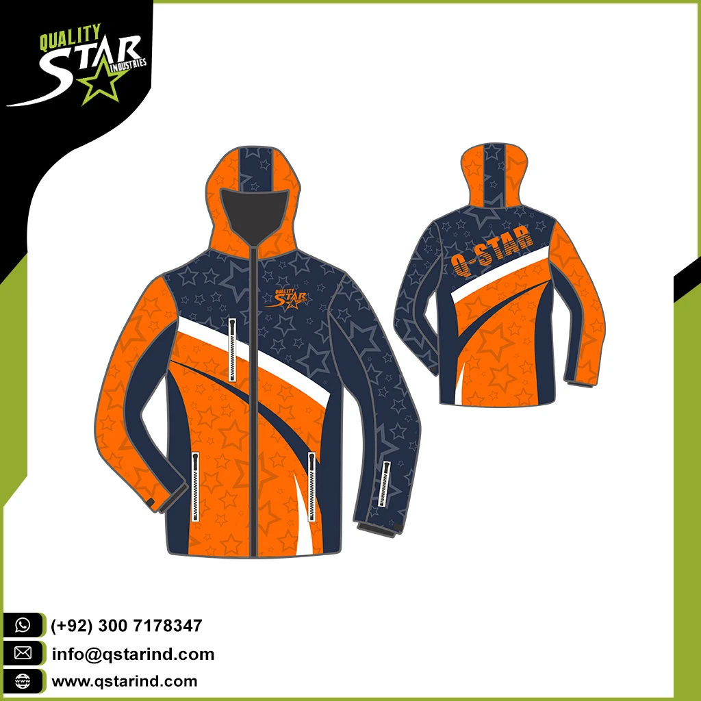 SKATING JACKET Custom Logo Winter Men Clothing Winter Jacket Windproof  Breathable Extra Zipper Snow Skating Jacket