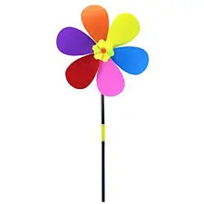 Garden Lighthouse Solar Light Metal Wind Spinner 75 Kinetic Pinwheel Yard Metallic Double spinner Stakes